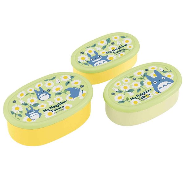 My Neighbor Totoro Food Container 3pc Set (Daisies)