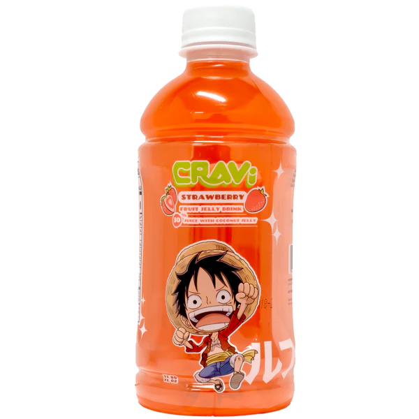 Cravi One Piece Luffy Strawberry Jelly Fruit Drink 330ml
