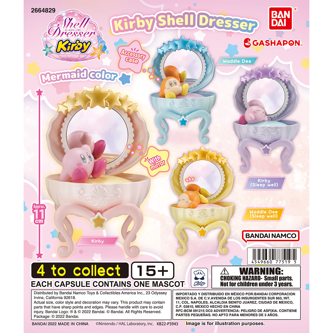 Kirby Shell Dresser Gashapon Collection – Bandai Mirror Figures Gachapon 1 Random