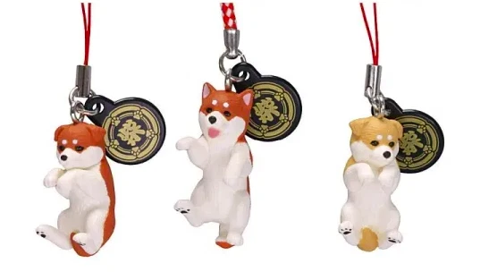 Shiba Inu Netsuke Keychain Gacha 1 Random - Image 2