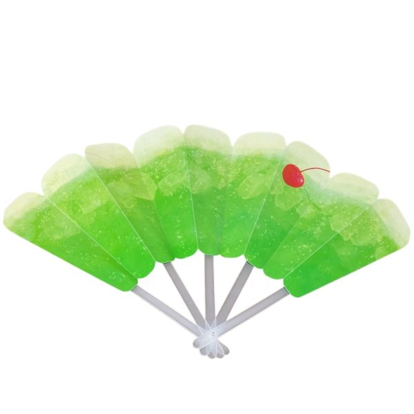Plastic Melon Soda Folding Sensu Fan