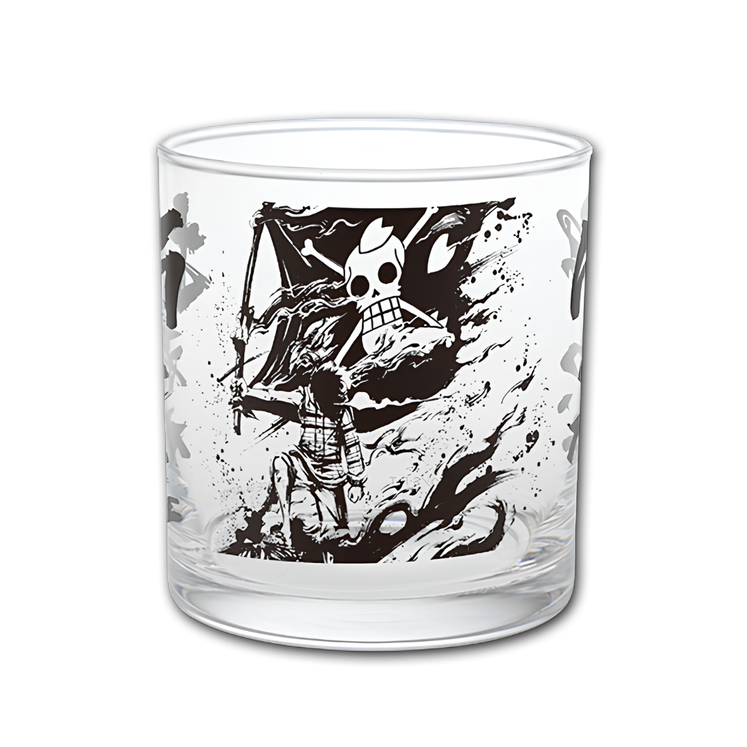 One Piece Famous Quotes Sumi-e Glass Cup 1 Random - Image 3